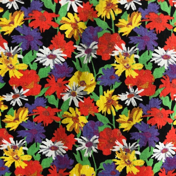 SEE by Chloe Jacket Reversible Abstract Floral Pattern & Black Cotton Blend Sz 4 - Picture 6 of 7